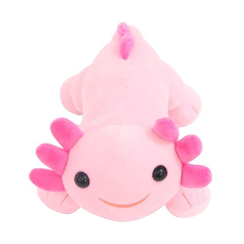 新款可爱卡通六角蝾螈公仔axolotl毛绒玩具动漫游戏创意玩偶娃娃